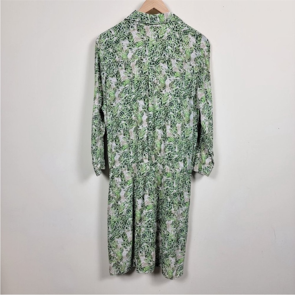 CAbi Leaf Print Faux Wrap Dress Style# 280 Size Large - Picture 8 of 10